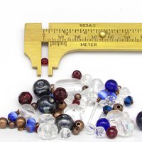 DIY Beading Kit for Making Wearable Projects, 60 pc Beads and Die Cuts