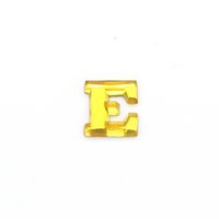 Vintage Letter Cabochon, 14.5mm Foiled Glass Initial