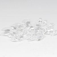 Clear Glass Bead Mix, Vintage Czech Pressed Glass