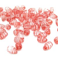 12x8mm Striped Teardrops, 2-Tone Faceted Pearshape Czech Glass Beads (23)