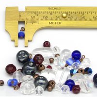 DIY Beading Kit for Making Wearable Projects, 60 pc Beads and Die Cuts