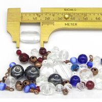 DIY Beading Kit for Making Wearable Projects, 60 pc Beads and Die Cuts