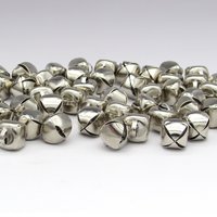 1/2” Jingle Bells, 13mm Round Steel Christmas Embellishments