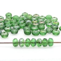 3.5x5mm Faceted Rondelles, Small Chubby Rounds, Fire Polished Czech Glass Beads