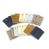 3/4" Rectangles, Small Leather Die Cut Tops and Bottoms for Articulated Dangles