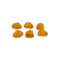 Vintage Topaz Porphyr Glass Cabochons with Wrapping Channel