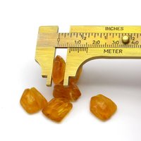 Vintage Topaz Porphyr Glass Cabochons with Wrapping Channel