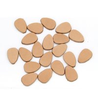 13x9mm Teardrop Die Cuts, Small Upcycled Leather Pre-Cut Stud Shapes