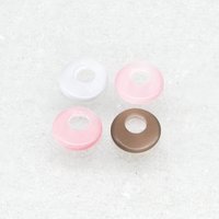 12mm Go-Go Pendants Fiber Optic Glass Flat Rounds 