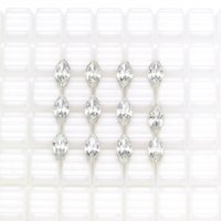 Rhinestone Navettes, 10x5mm 8x4mm Tin Table Cut Marquise