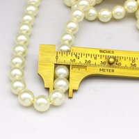 Light Cream Glass Pearls, 8mm 10mm 12mm Round Warm Off White Lustre Beads (50)