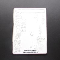 Large Provo Craft Metal Die, Script Phrases