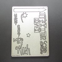 Large Provo Craft Metal Die, Script Phrases
