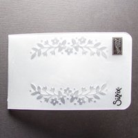 Floral Affection Sizzix Embossing Folder, 4.5" Rectangle