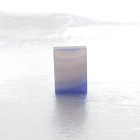 Rectangular Cabochon, Violet Dyed Agate 16x11mm