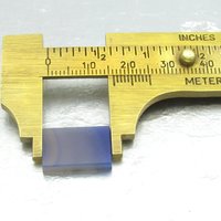 Rectangular Cabochon, Violet Dyed Agate 16x11mm