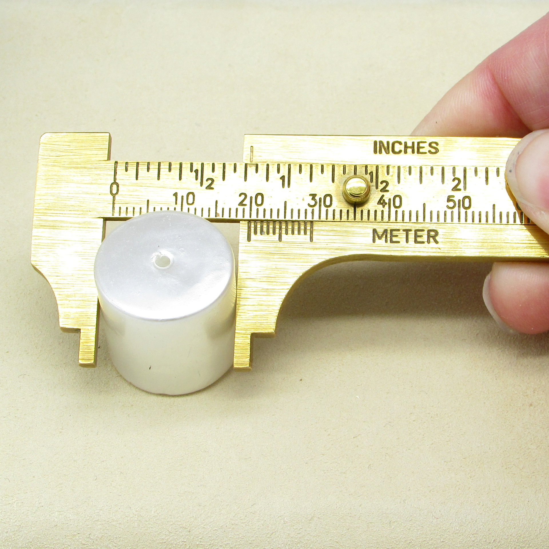 20mm Cylinder Vintage Barrel Beads, Opaque White Pearlized Plastic (7)