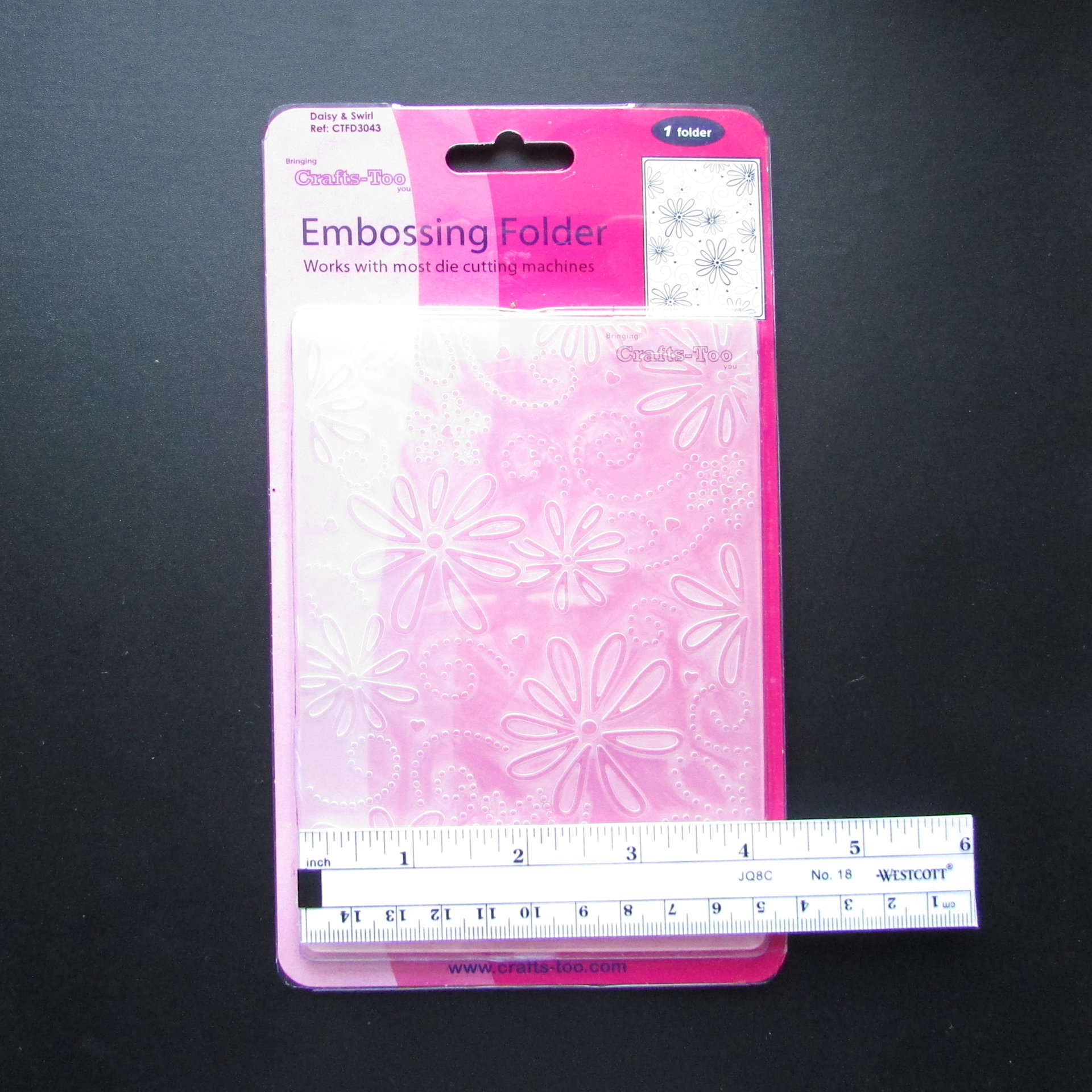 Daisy & Swirl Plastic A2 Embossing Folder