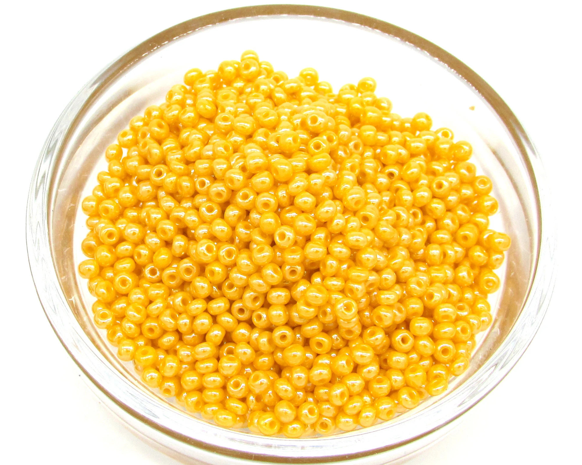 10/0 Seed Beads Opaque Orange Lustre (25g)