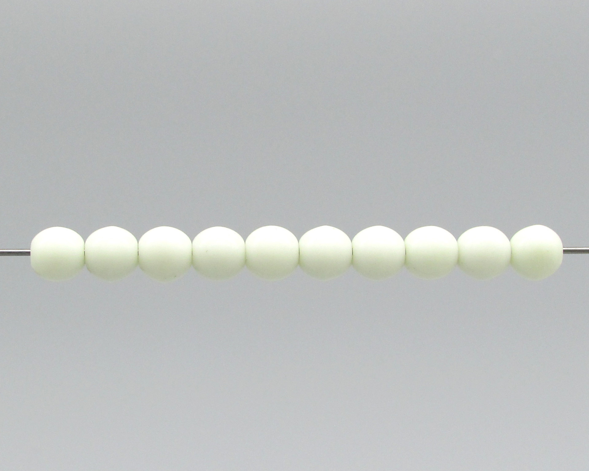 6mm Round Beads, Czech Pressed Glass Druks, Assorted Colors (40)