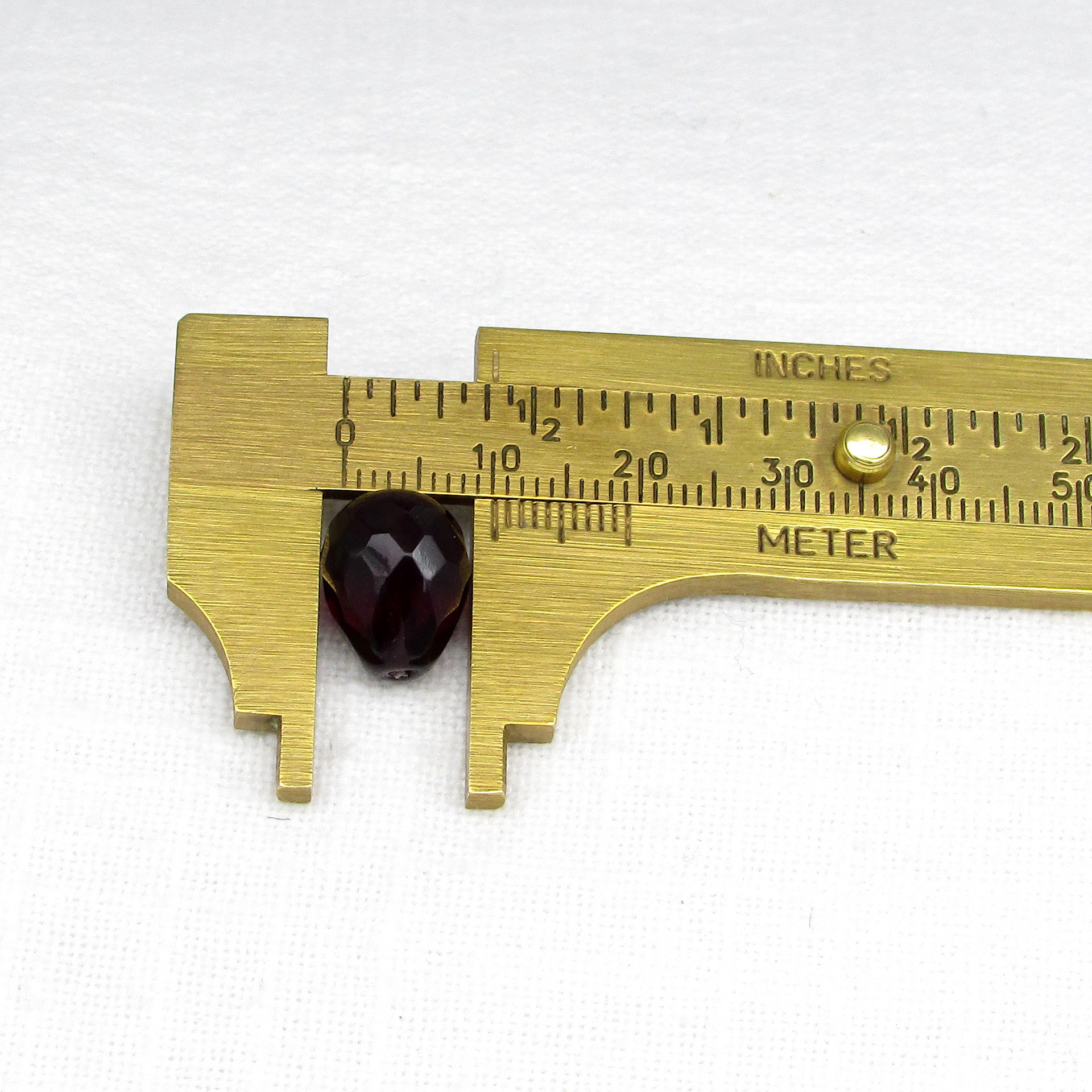 Garnet AB Faceted Teardrop Beads