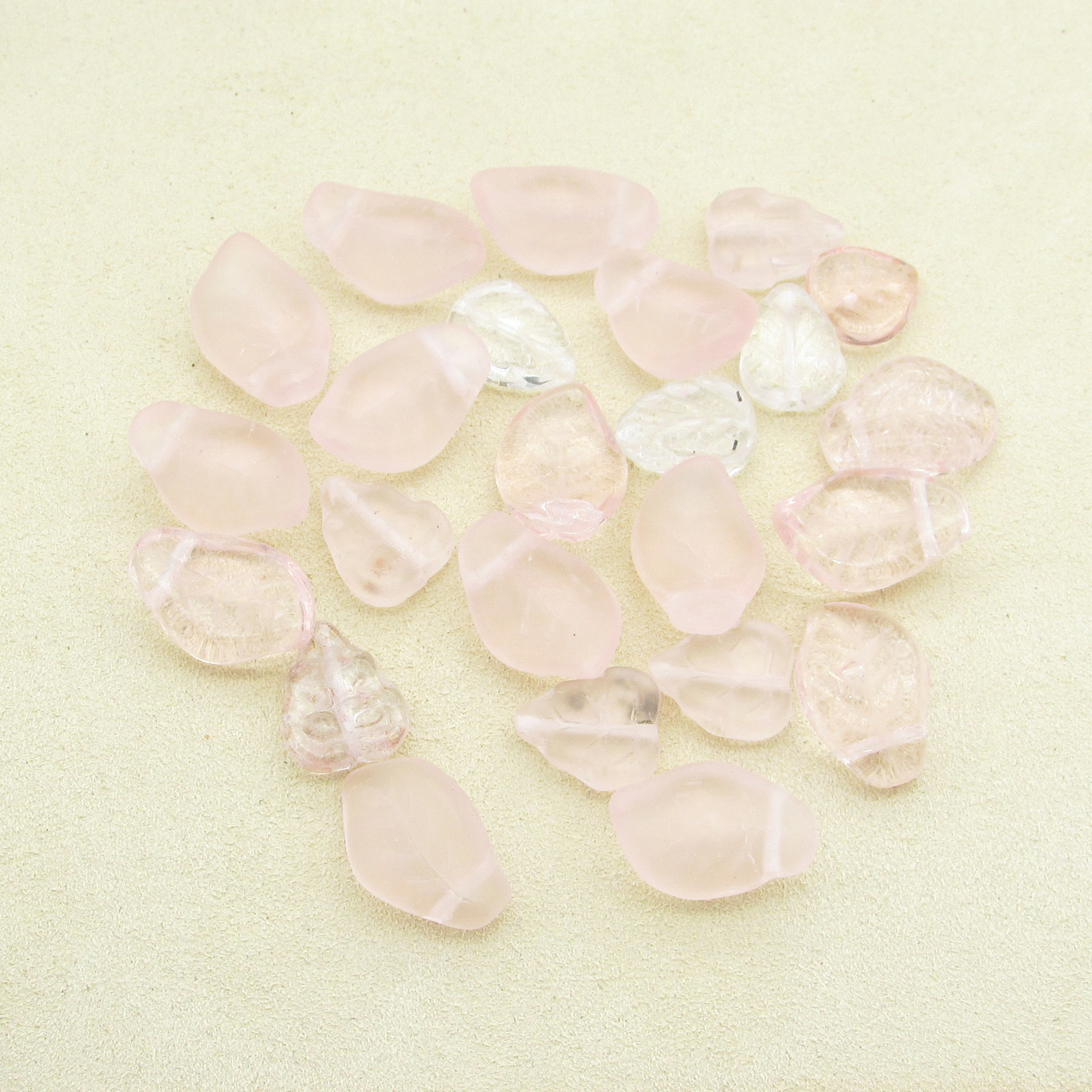 Vintage Glass Leaf Beads