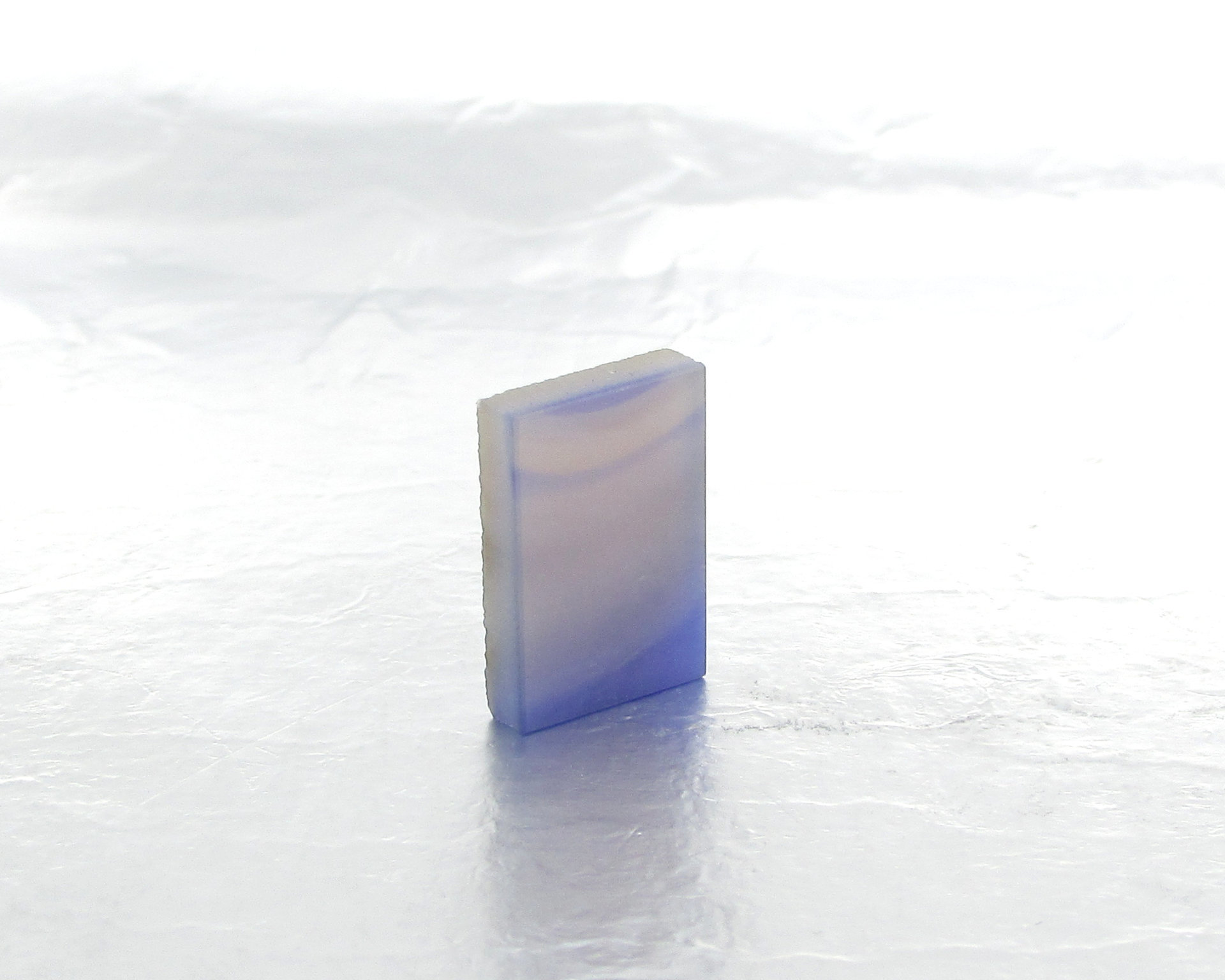 Rectangular Cabochon, Violet Dyed Agate 16x11mm
