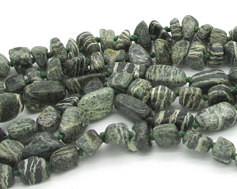 Zebra Jasper Gemstone Chip Beads