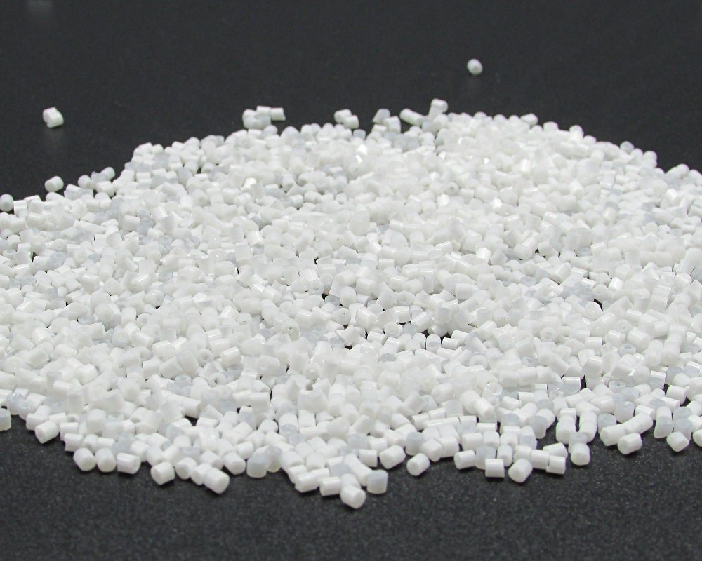 11/0 Opaque White Czech Seed Beads