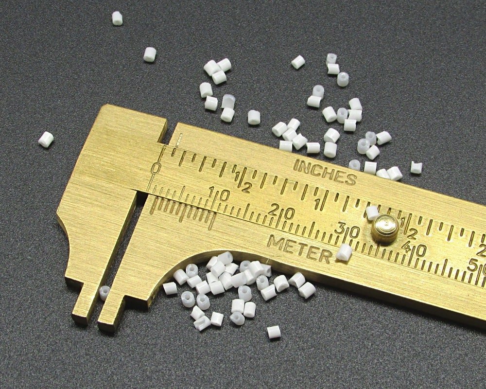 11/0 Opaque White Czech Seed Beads