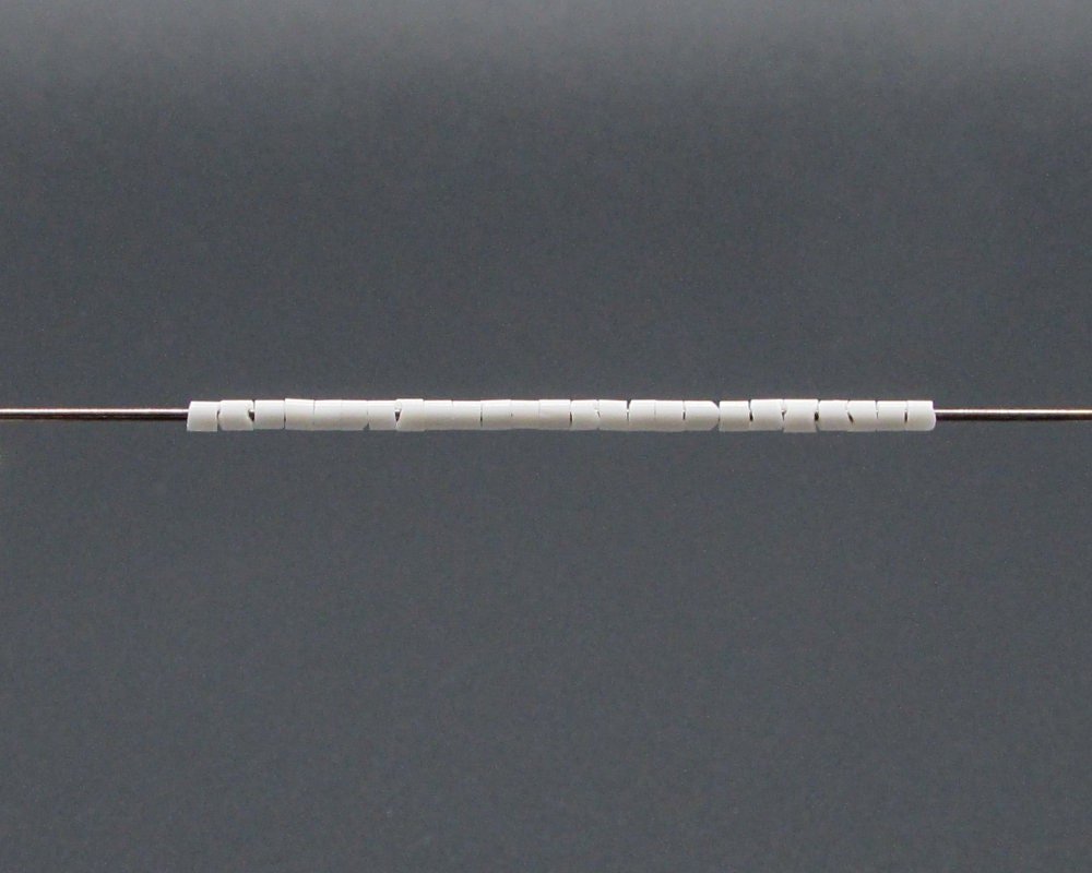 11/0 Opaque White Czech Seed Beads
