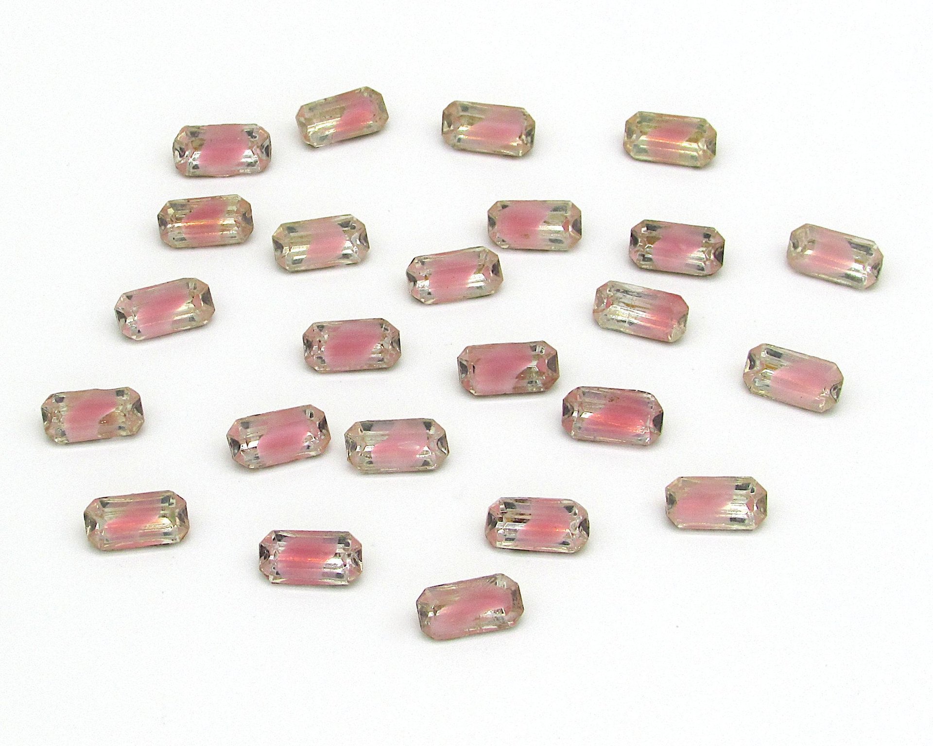 Rose Pink Givre Baguette Rhinestones (24)
