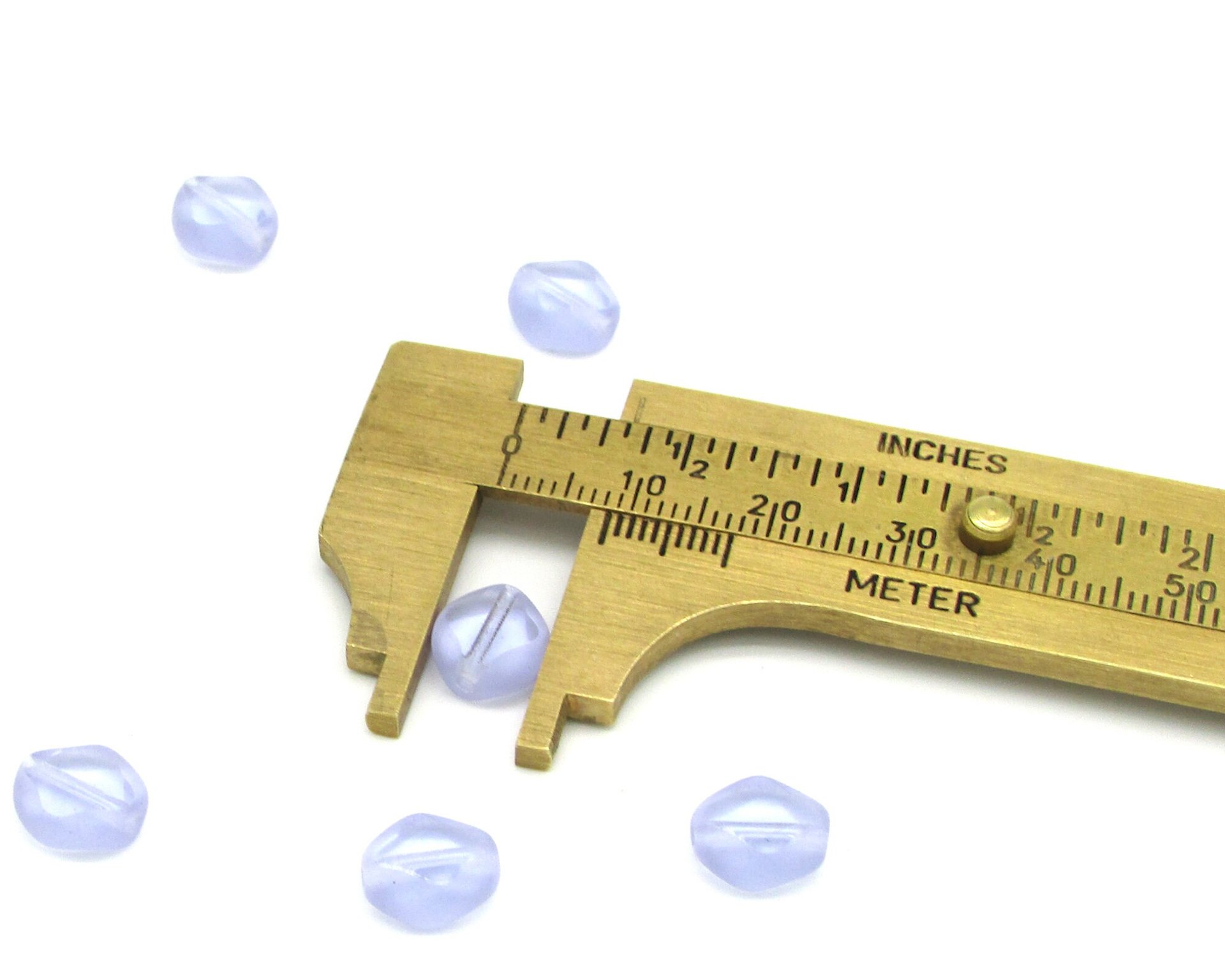 9x8mm Diamond Window Beads