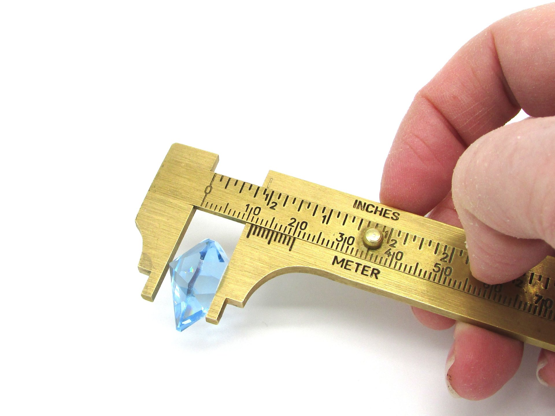 Vintage 18.7mm Faceted Heart Rhinestone