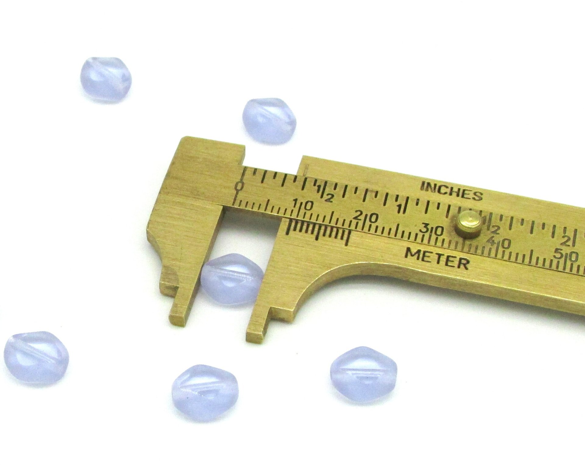 9x8mm Diamond Window Beads