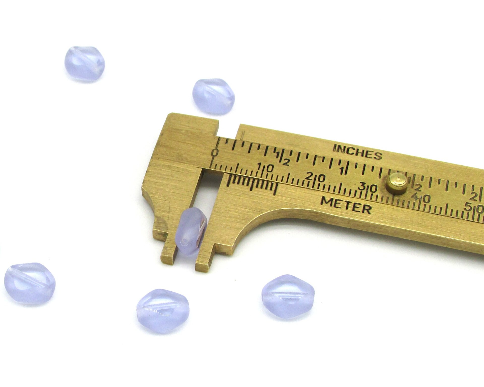 9x8mm Diamond Window Beads