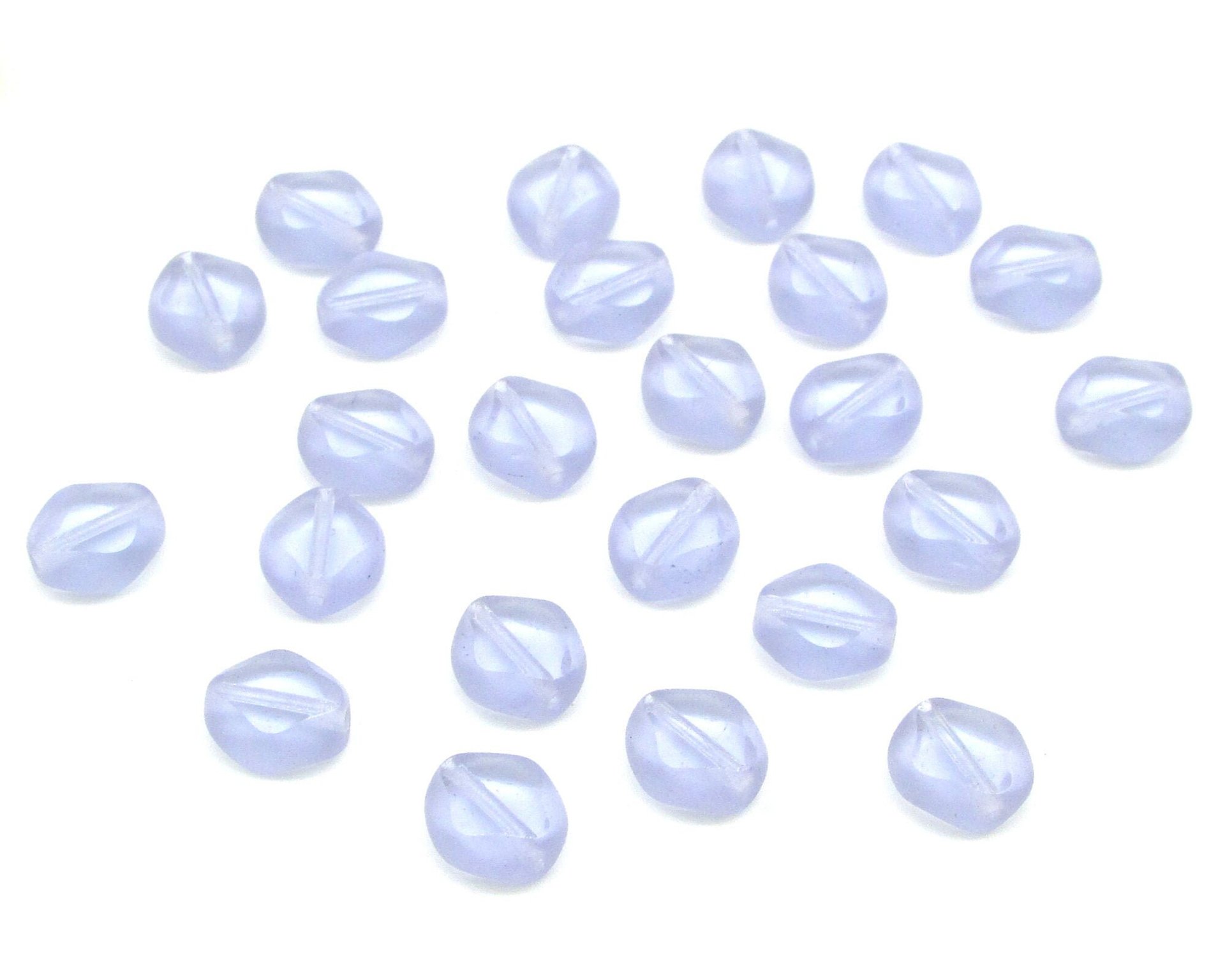9x8mm Diamond Window Beads