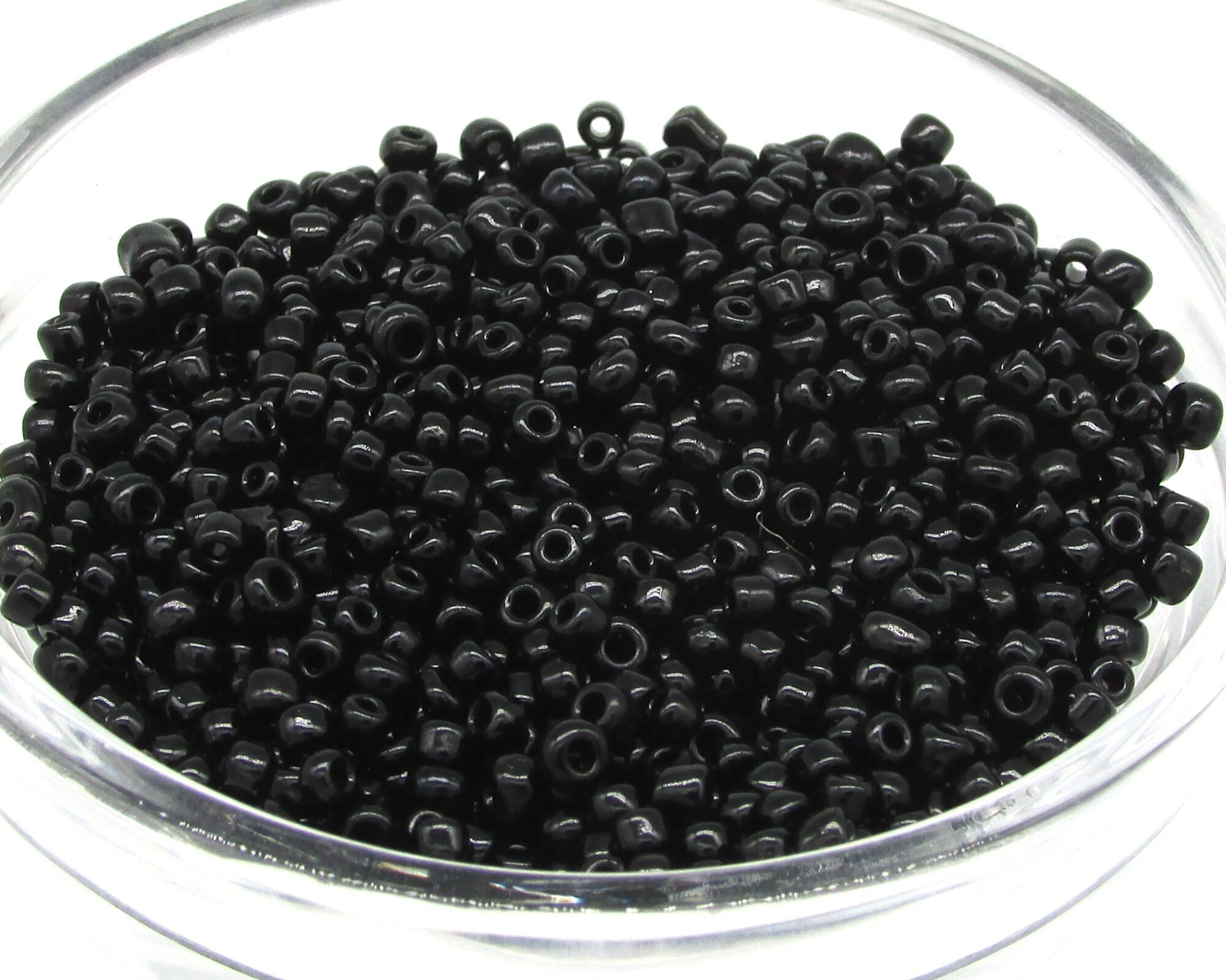 11/0 Seed Beads Opaque Black (25g)