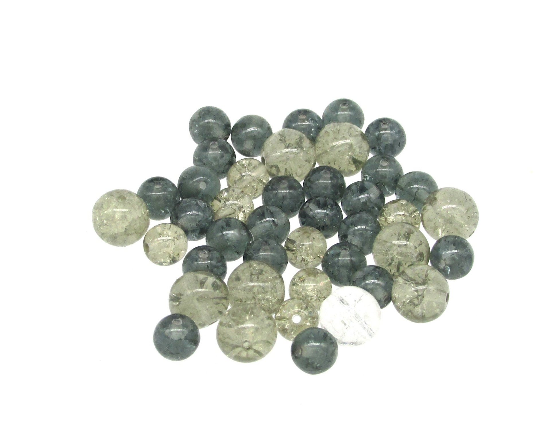 Czech Crackled Glass Bead Mix