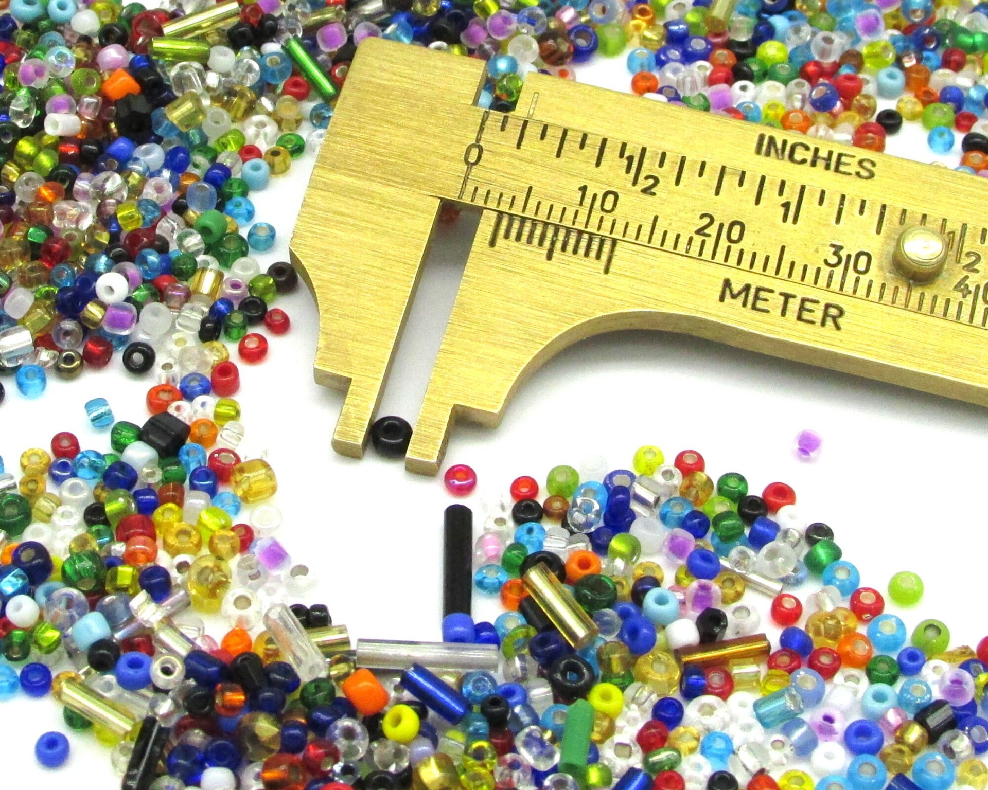 Vintage Rainbow Seed and Bugle Bead Mix