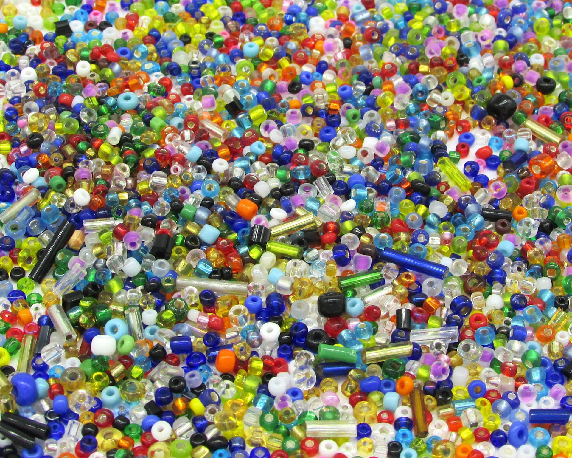 Vintage Rainbow Seed and Bugle Bead Mix