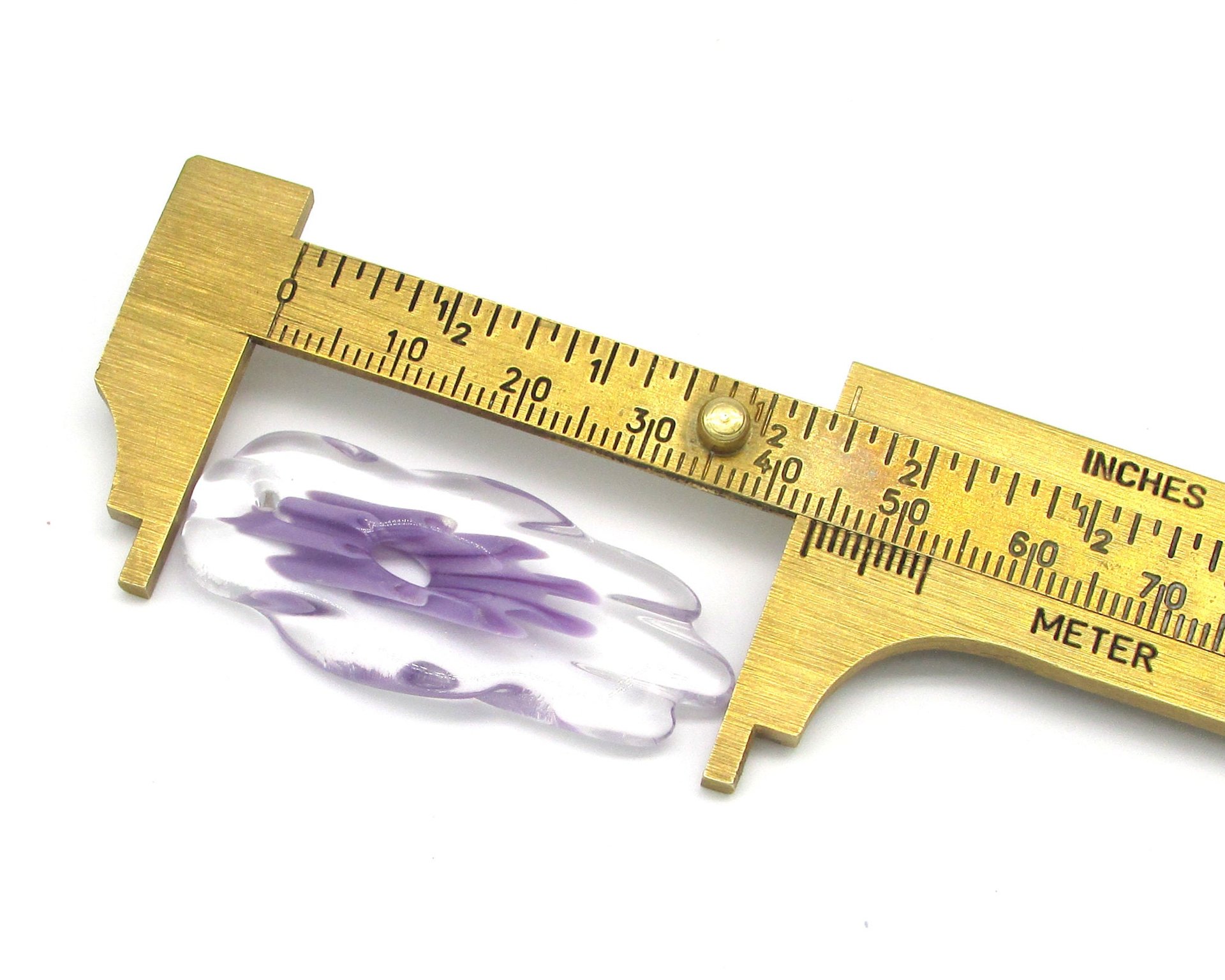 Furnace Cane Flower Slice Pendant