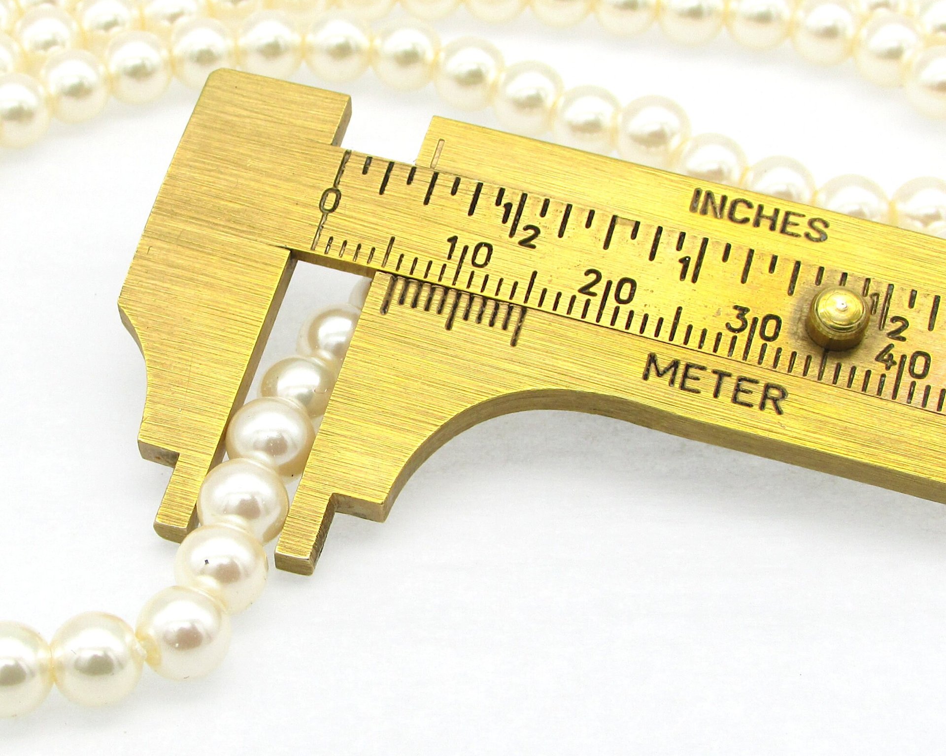 6mm Round Faux Pearls, Opaque Cream Lustre Vintage Plastic Beads (100)