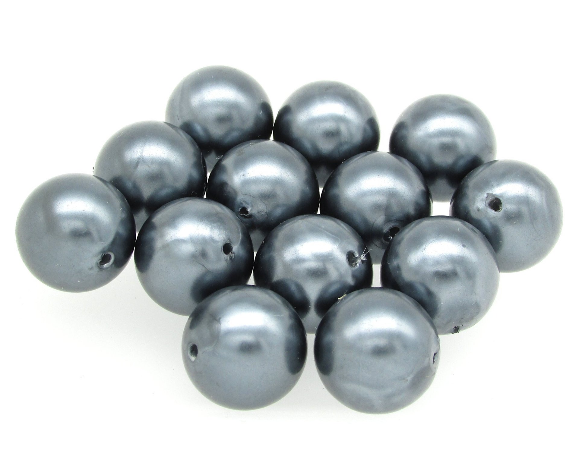 17mm Dark Gray Plastic Pearls (13)