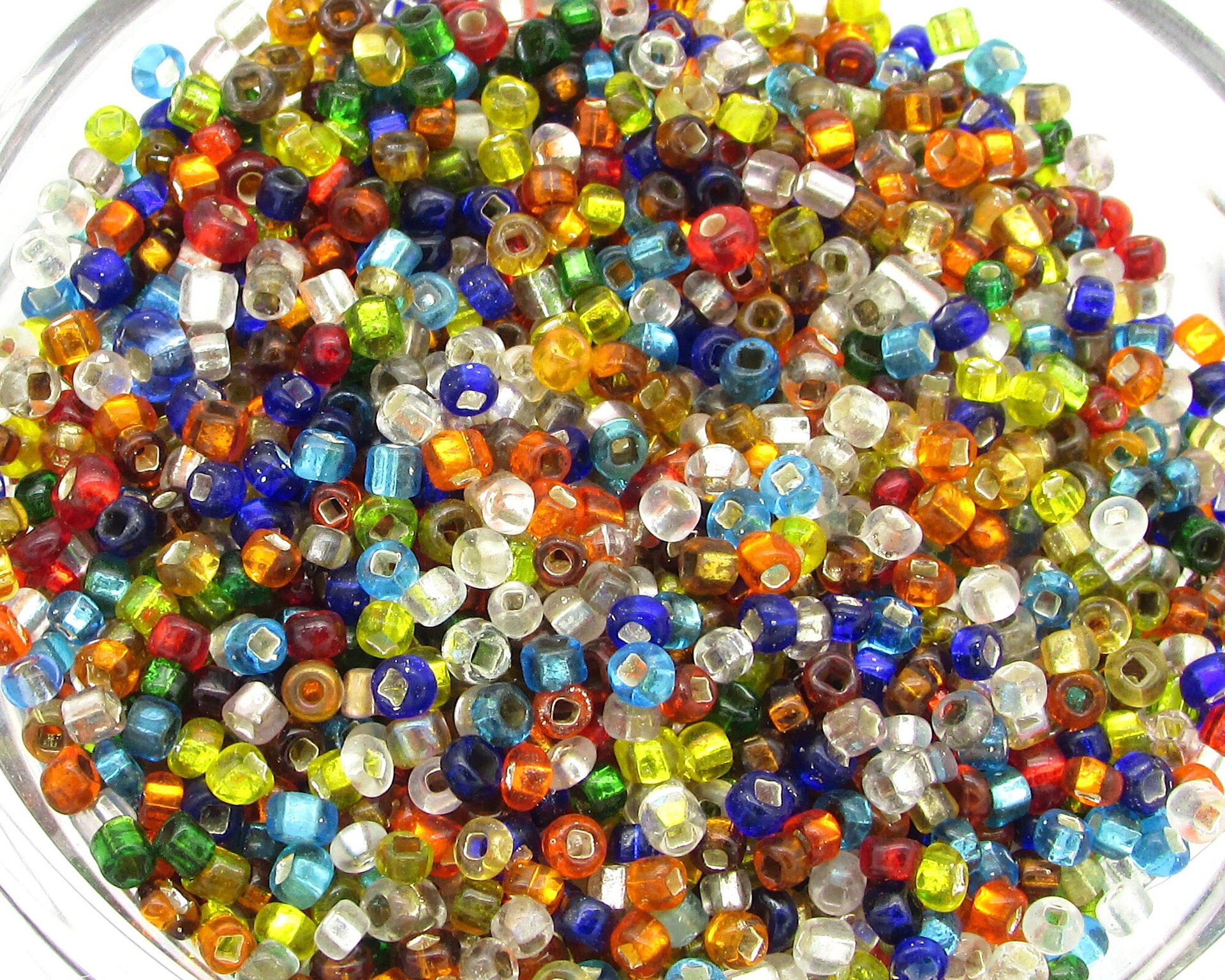 Rainbow Seed Bead Mix, 11/0 Foiled Mini Rocailles (25g)