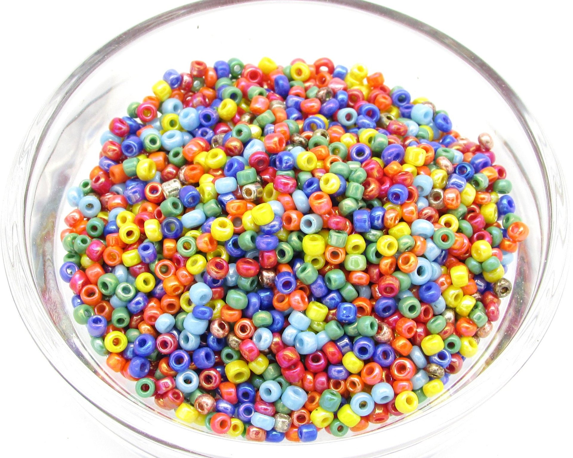 Opaque Seed Bead Mix, 11/0 Rocaille Spacers 20-25g