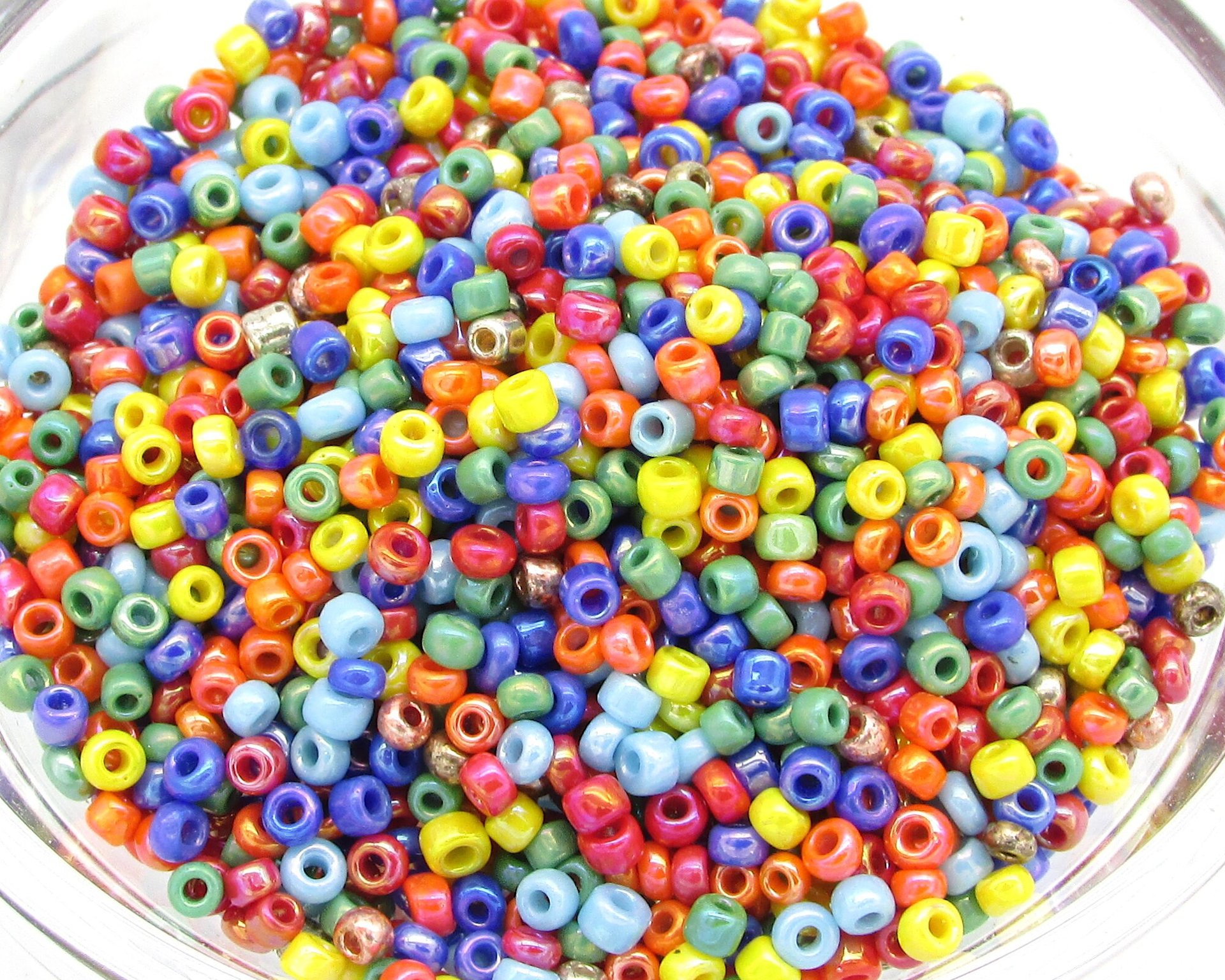 Opaque Seed Bead Mix, 11/0 Rocaille Spacers 20-25g