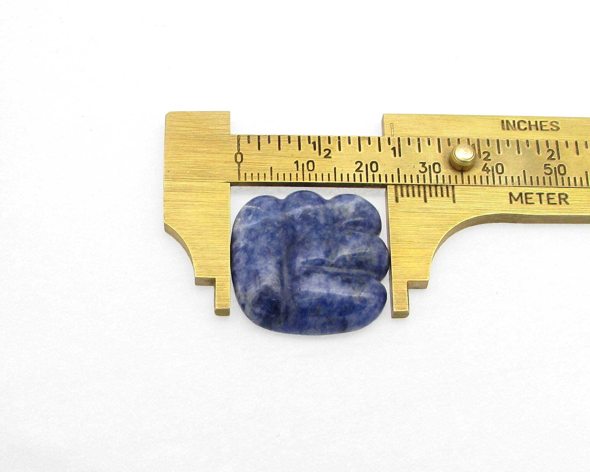 Dark Blue Sodalite Cabochon 24.5mm Art Deco Square 28ct Natural Gemstone
