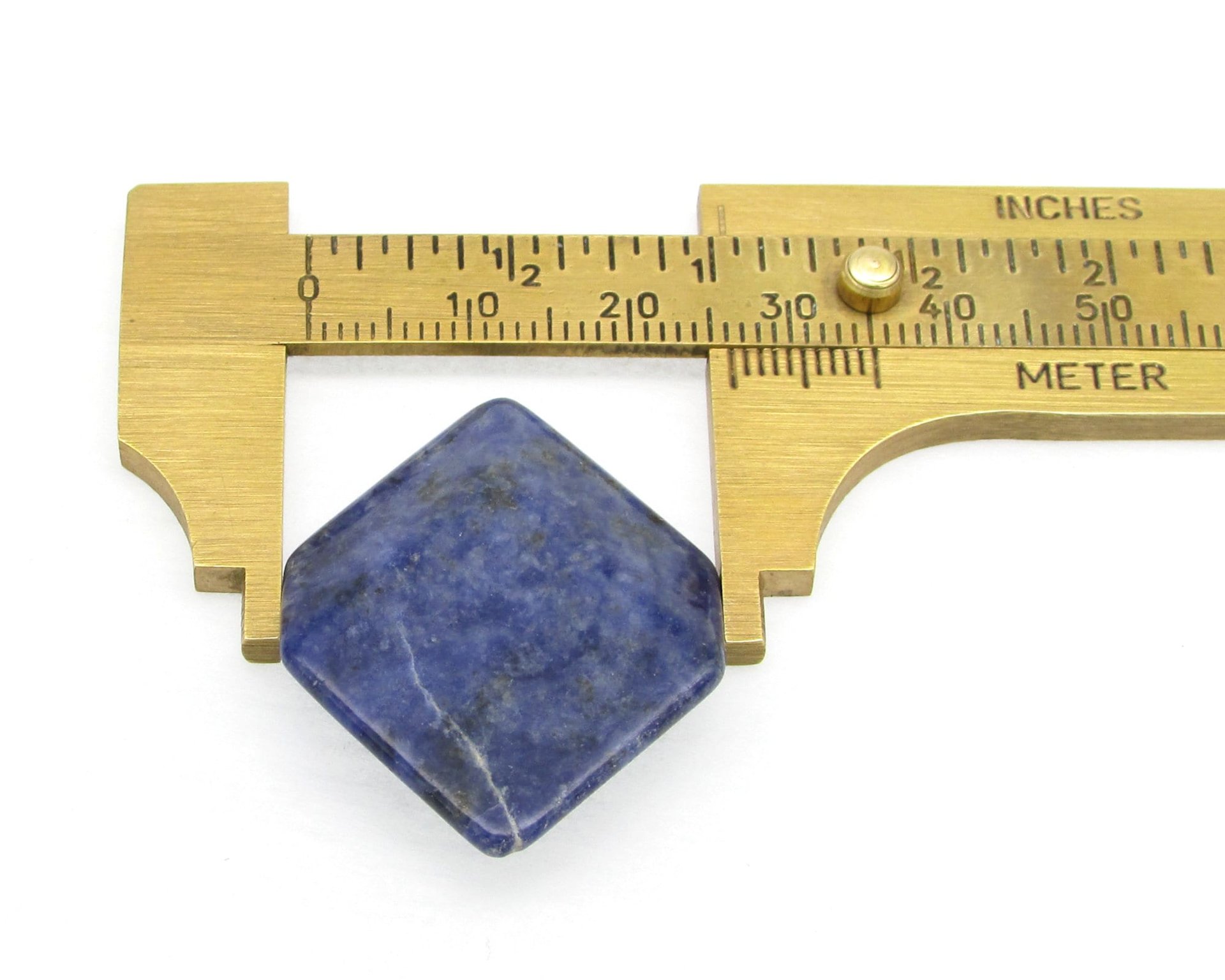 Rhomboid Cabochon, Dark Blue Sodalite 35x26.5mm 32.7ct Semiprecious Gem
