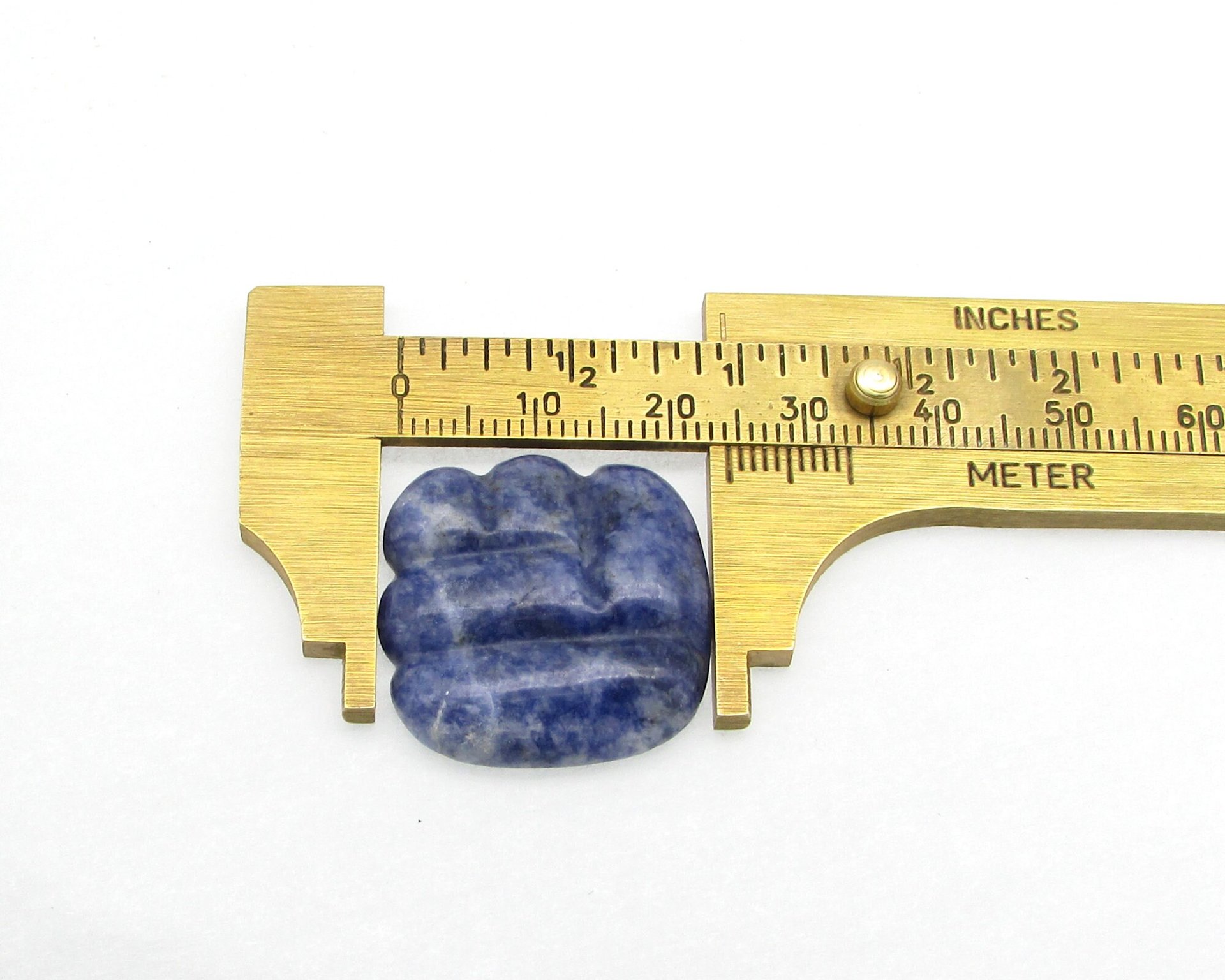 Dark Blue Sodalite Cabochon 24.5mm Art Deco Square 28ct Natural Gemstone